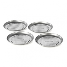 Great for everyday dining or entertaining, these durable mini personal pizza pans by Calphalon let you dish out perfectly crisped pies that are sure to please any crowd. Expertly constructed to the standards of culinary professionals, each perforated pan features two interlocking layers of high-performance nonstick for beautiful results and easy serving. Calphalon's assortment of mini pizza pans are designed for a lifetime of homemade pizzas, flatbreads and more. A scaled-down size lets you make multiple personal pies for the whole family to enjoy. Great for everyday dining or entertaining, these durable mini personal pizza pans by Calphalon let you dish out perfectly crisped pies that are sure to please any crowd. Expertly constructed to the standards of culinary professionals, each perforated pan features two interlocking layers of high-performance nonstick for beautiful results and easy serving. Calphalon's assortment of mini pizza pans are designed for a lifetime of homemade pizzas, flatbreads and more. A scaled-down size lets you make multiple personal pies for the whole family to enjoy.