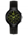 Set the feel for the night with this energetic Borneo collection sport watch from Lacoste L!VE.
