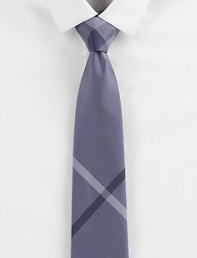 The iconic check pattern is rendered within a soft, sophisticated color palette of gently woven Italian silk.About 3 wideSilkDry cleanMade in Italy The iconic check pattern is rendered within a soft, sophisticated color palette of gently woven Italian silk.About 3 wideSilkDry cleanMade in Italy