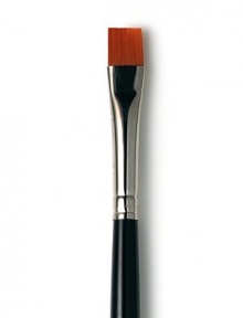 A synthetic eye liner brush with firm bristles narrowing to a thin, flat line to ensure the most exact placement of colour along the lash line. Creating a soft, subtle look, use the Flat Eye Liner Brush -- Travel to line the eyes using a dotting technique across the lash line. Brush upward to soften the line. A synthetic eye liner brush with firm bristles narrowing to a thin, flat line to ensure the most exact placement of colour along the lash line. Creating a soft, subtle look, use the Flat Eye Liner Brush -- Travel to line the eyes using a dotting technique across the lash line. Brush upward to soften the line.