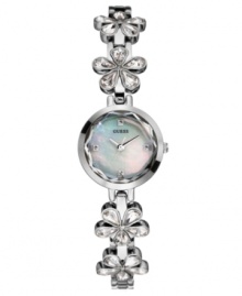Antique-inspired florets create a beautiful look you'll love with this GUESS watch. Antique-inspired florets create a beautiful look you'll love with this GUESS watch.