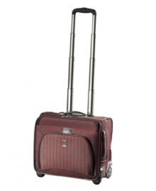 A lighter construction and fashion-forward design put you on the fast track to your destination with easy-glide removable wheels and a retractable handle that stops at different heights for travelers of all sizes and preferences. Built durable from ballistic nylon, this rolling tote is the perfect quick trip companion! Limited lifetime warranty. A lighter construction and fashion-forward design put you on the fast track to your destination with easy-glide removable wheels and a retractable handle that stops at different heights for travelers of all sizes and preferences. Built durable from ballistic nylon, this rolling tote is the perfect quick trip companion! Limited lifetime warranty.