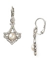 Make statement jewelry your signature. Carolee's crystal and pearl drop earrings are elegant yet easy-to-wear, adding heirloom impact to every look.