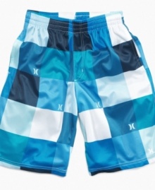 Super summer style? Check. These board shorts from Hurley make his time in the sun stylish and fun all in one. Super summer style? Check. These board shorts from Hurley make his time in the sun stylish and fun all in one.