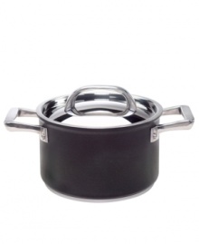 Savor sauce just the right way - fresh, delicious and made by you! Hard-anodized aluminum construction provides exceptional strength, while the aluminum core facilitates fast, even heating with no hot spots to burn food. A unique stainless steel base and superior nonstick coating make this cookware dishwasher safe. Limited lifetime warranty. Savor sauce just the right way - fresh, delicious and made by you! Hard-anodized aluminum construction provides exceptional strength, while the aluminum core facilitates fast, even heating with no hot spots to burn food. A unique stainless steel base and superior nonstick coating make this cookware dishwasher safe. Limited lifetime warranty.