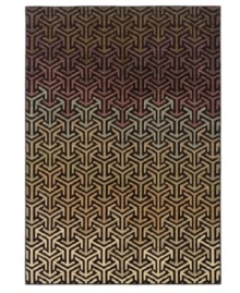 In striking, linked geometry, the Palermo area rug creates a captivating, luxurious color palette from black to tan. Woven of durable, long nylon fibers that also offer a soft hand, it serves to enliven any space with sheer modern style. In striking, linked geometry, the Palermo area rug creates a captivating, luxurious color palette from black to tan. Woven of durable, long nylon fibers that also offer a soft hand, it serves to enliven any space with sheer modern style.