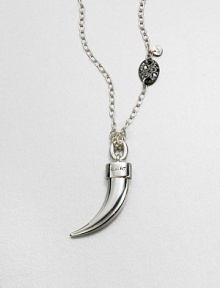 EXCLUSIVELY AT SAKS. An exotic tusk pendant with a burnished logo that is a celebration of the founding years of this brand. Sterling silverSize, about 2Fixed baleMade in Italy Please note: Chain sold separately. EXCLUSIVELY AT SAKS. An exotic tusk pendant with a burnished logo that is a celebration of the founding years of this brand. Sterling silverSize, about 2Fixed baleMade in Italy Please note: Chain sold separately.
