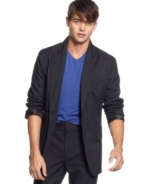 This pin-stripe blazer from Kenneth Cole Reaction will get you noticed at your next meeting. This pin-stripe blazer from Kenneth Cole Reaction will get you noticed at your next meeting.