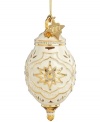 Make it a most-elegant holiday with the annual spire ornament from Lenox. Pierced, sculpted and luxe metallic accents in ivory porcelain ensure an unforgettable tree. With 2012 hangtag.