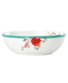 Make casual tables sing with this irresistible fruit bowl from Lenox Simply Fine dinnerware. The dishes feature a stripe of fresh green that complements the bright watercolor-inspired florals of Chirp as they flourish inside and out on white bone china. Qualifies for Rebate Make casual tables sing with this irresistible fruit bowl from Lenox Simply Fine dinnerware. The dishes feature a stripe of fresh green that complements the bright watercolor-inspired florals of Chirp as they flourish inside and out on white bone china. Qualifies for Rebate