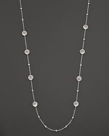Faceted doublets of clear quartz and mother-of-pearl in sterling silver. By Ippolita. Faceted doublets of clear quartz and mother-of-pearl in sterling silver. By Ippolita.