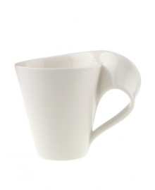 A hybrid of Asian-inspired style and modern details, the New Wave Caffé mug from Villeroy & Boch's dinnerware and dishes collection lends impromptu or informal gatherings sophistication. The unique, shape and warm, creamy glaze combine for a truly eye-catching effect. 12.5 oz capacity. A hybrid of Asian-inspired style and modern details, the New Wave Caffé mug from Villeroy & Boch's dinnerware and dishes collection lends impromptu or informal gatherings sophistication. The unique, shape and warm, creamy glaze combine for a truly eye-catching effect. 12.5 oz capacity.