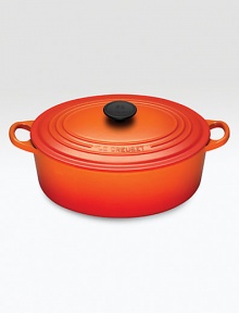 Crafted from heavy stoneware, Le Creuset cookware is the ultimate ingredient for chefs and home cooks worldwide. With its recessed-edge lid, this enameled cast iron oven masters slow cooking, evenly distributing and retaining heat. Crafted from heavy stoneware, Le Creuset cookware is the ultimate ingredient for chefs and home cooks worldwide. With its recessed-edge lid, this enameled cast iron oven masters slow cooking, evenly distributing and retaining heat.