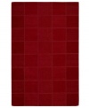 An a-tonal blocked design in rich red creates a warm & modern accent in the Westport area rug from Nourison. Hand-tufted in  India of pure wool for premium softness and durability.