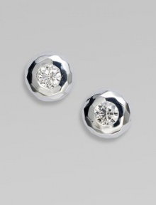 From the Silver Rain Collection. Fiery, faceted diamonds are bezel set in sterling silver for extraordinary sparkle.Diamonds, .50 tcw Sterling silver Post back Imported From the Silver Rain Collection. Fiery, faceted diamonds are bezel set in sterling silver for extraordinary sparkle.Diamonds, .50 tcw Sterling silver Post back Imported
