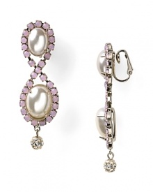 Be inspired by spring blooms with this pair of pearl drop earrings from RJ Graziano. This pair adds an instant uptick in sweetness with stacked faux pearls as a final flourish.