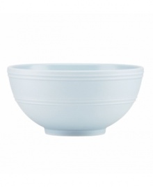 Elegance comes easy with the Fair Harbor bowl, perfect for soup, salad or cereal. Durable stoneware in a cool sky hue is half glazed, half matte and totally timeless. Elegance comes easy with the Fair Harbor bowl, perfect for soup, salad or cereal. Durable stoneware in a cool sky hue is half glazed, half matte and totally timeless.