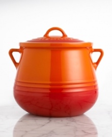 Designed to enhance the flavors of your signature baked beans, soups & stews, this uniquely shaped pot features a deep, round body that slowly & evenly circulates heat, plus a narrow neck that minimizes moisture and temperature loss. Durable stoneware dresses up your tabletop and adds a splash of charm to any setting. 5-year warranty. Designed to enhance the flavors of your signature baked beans, soups & stews, this uniquely shaped pot features a deep, round body that slowly & evenly circulates heat, plus a narrow neck that minimizes moisture and temperature loss. Durable stoneware dresses up your tabletop and adds a splash of charm to any setting. 5-year warranty.