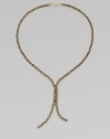 EXCLUSIVELY AT SAKS.COM. A truly unique design with a chic paper clip-inspired closure. Goldtone brassLength, about 14.76Paper clip-inspired closureImported 