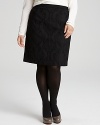 An exotic jacquard snake pattern reinvents this timeless Tahari Woman pencil skirt for a new take on workday chic.