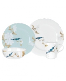 Abuzz with hummingbirds, the airy and bright Nectar place setting brings the outdoors in. Versatile bone china formed in Spode's impressions shapes with a cool blue or crisp white glaze complements serene country settings. Abuzz with hummingbirds, the airy and bright Nectar place setting brings the outdoors in. Versatile bone china formed in Spode's impressions shapes with a cool blue or crisp white glaze complements serene country settings.