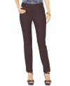 Rendered in smooth stretch cotton twill, these petite Lauren by Ralph Lauren pants channel sophisticated elegance in a classic silhouette with a sleek straight leg.