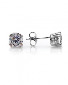 Cut in a graphic shape, Crislu's faceted cubic zirconia earrings and platinum showcase the bold beauty of these gems. Wear these studs to give every look a flash of sparkle. Cut in a graphic shape, Crislu's faceted cubic zirconia earrings and platinum showcase the bold beauty of these gems. Wear these studs to give every look a flash of sparkle.