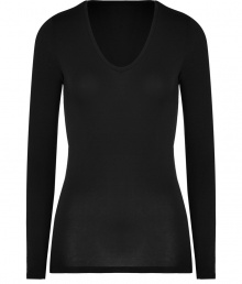 Effortlessly feminine, this super soft long sleeve tee from Majestic is a new-season must-have basic - Soft V-neckline, long sleeves, stitched trim - Loosely fitted - Pair with leather leggings and statement biker boots Effortlessly feminine, this super soft long sleeve tee from Majestic is a new-season must-have basic - Soft V-neckline, long sleeves, stitched trim - Loosely fitted - Pair with leather leggings and statement biker boots