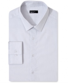 The right stripes. Distinguish your dress wardrobe with this slim-fit dress shirt from Bar III.