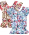 Be bold. This colorful peasant top from Epic Threads will help her make a strong style statement.