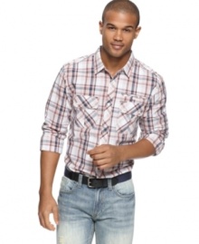 Urbane jungle. This western-inspired plaid is ideal for your nights on the town.