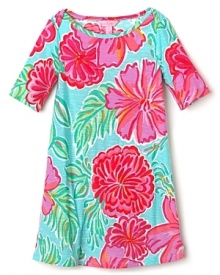 She's sure to bloom in this easy-breezy Lilly Pulitzer dress with a colorful floral print. She's sure to bloom in this easy-breezy Lilly Pulitzer dress with a colorful floral print.