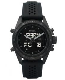 Fossil doubles down on its precise craftsmanship with this blacked out sport watch.