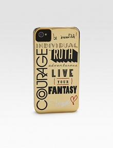 A fun, printed metallic case snaps over your iPhone® for a stylish cover.Plastic2¼W X 4½H X ½DImportedPlease note: iPhone® not included. A fun, printed metallic case snaps over your iPhone® for a stylish cover.Plastic2¼W X 4½H X ½DImportedPlease note: iPhone® not included.
