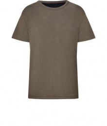 Heavier in weight with an ultra cool cut, Iros cotton tee is a chic essential perfect for grounding your layered looks - Rounded neckline, short sleeves, shoulder paneling, bias cut, slight slub-effect throughout - Contemporary slim fit - Wear with a leather jacket, jeans and biker boots Heavier in weight with an ultra cool cut, Iros cotton tee is a chic essential perfect for grounding your layered looks - Rounded neckline, short sleeves, shoulder paneling, bias cut, slight slub-effect throughout - Contemporary slim fit - Wear with a leather jacket, jeans and biker boots