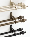 Add a sophisticated touch to your windows with these traditionally refined holdbacks. Coordinate with the Serif rod set.