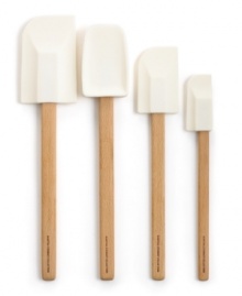 Quit flipping out-introducing professional power that steps up to every task. A set of four durable and attractive spatulas cover a range of recipes from flipping pancakes to frying up eggs to perfecting a stir fry. Quit flipping out-introducing professional power that steps up to every task. A set of four durable and attractive spatulas cover a range of recipes from flipping pancakes to frying up eggs to perfecting a stir fry.
