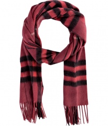Finish your look on an iconic note with Burberry Londons giant check scarf, detailed in brushed cashmere for luxuriously cozy results - Fringing at both ends - Wear inside over bright knit sweaters, or outdoors over classic coats with leather gloves Finish your look on an iconic note with Burberry Londons giant check scarf, detailed in brushed cashmere for luxuriously cozy results - Fringing at both ends - Wear inside over bright knit sweaters, or outdoors over classic coats with leather gloves