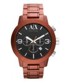 King crimson: a heavy duty AX Armani Exchange watch covered in bold color.