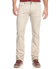 Lighten up your denim look with these slim-straight leg jeans from Buffalo David Bitton Lighten up your denim look with these slim-straight leg jeans from Buffalo David Bitton