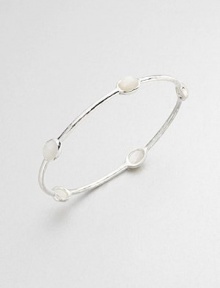 From the Rock Candy® Collection. Five faceted mother-of-pearl stations set on a hammered sterling silver bangle. Mother-of pearlSterling silverDiameter, about 2.5Slip-on styleImported 