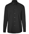 Finish off your workweek staples with this stylish stretch cotton button-down from Jil Sander - Spread collar, front button placket, long sleeves, buttoned cuffs, shirttail hemline - Slim fit - Pair with jeans, trousers, chinos, or cords