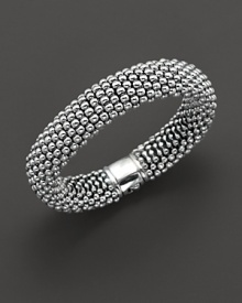 Signature sterling silver caviar oval rope bracelet. Designed by Lagos. Signature sterling silver caviar oval rope bracelet. Designed by Lagos.