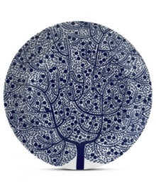 Branch out from the Fable Garland dinnerware pattern with the blue tree accent platter. Featuring distinct Scandinavian style and the sleek durability of Royal Doulton porcelain. Branch out from the Fable Garland dinnerware pattern with the blue tree accent platter. Featuring distinct Scandinavian style and the sleek durability of Royal Doulton porcelain.