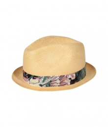 Add a summery kick to your look with this classic hat from Paul Smith - Natural colored hat made of paper with decorative printed band - Perfect for beachside lounging or off-duty casual Add a summery kick to your look with this classic hat from Paul Smith - Natural colored hat made of paper with decorative printed band - Perfect for beachside lounging or off-duty casual
