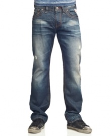 In a denim daze? Break out of your funk with these heavily washed jeans from Affliction. In a denim daze? Break out of your funk with these heavily washed jeans from Affliction.
