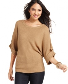 AGB's sweater is soft, cozy and flattering. Wear with jeans or work trousers for an easy polished look.