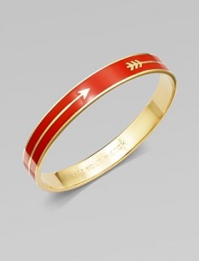 A fun, enamel accented style with an arrow design. EnamelBrassDiameter, about 2½Slip-on styleImported A fun, enamel accented style with an arrow design. EnamelBrassDiameter, about 2½Slip-on styleImported