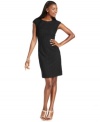 Anne Klein's versatile new dress features a classic sheath silhouette and a textural lace motif.