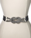 Tie up the loose ends of your fashion evolution with this darling stone-accented belt from Bar III.